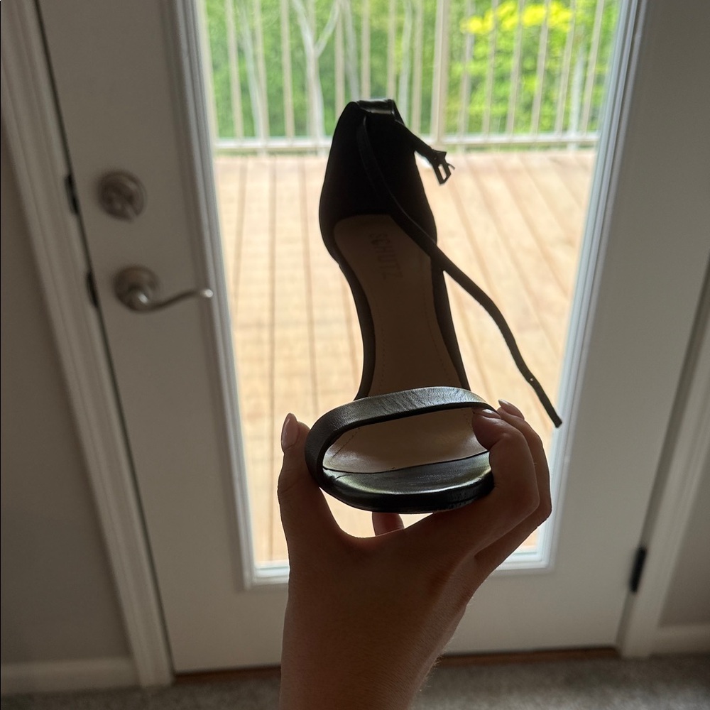 SCHUTZ Black Strappy Heels - Picture 4 of 4